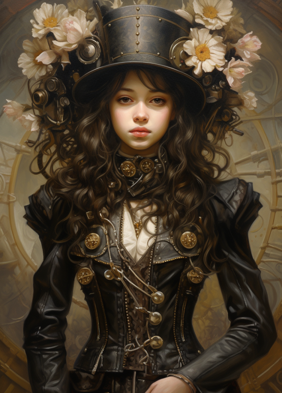 Девушка с цветами